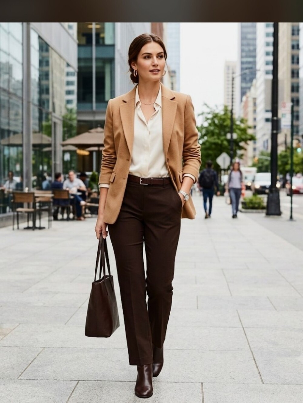 NWT Chico's 1 Short Brown Dress Pants Bootcut #7111